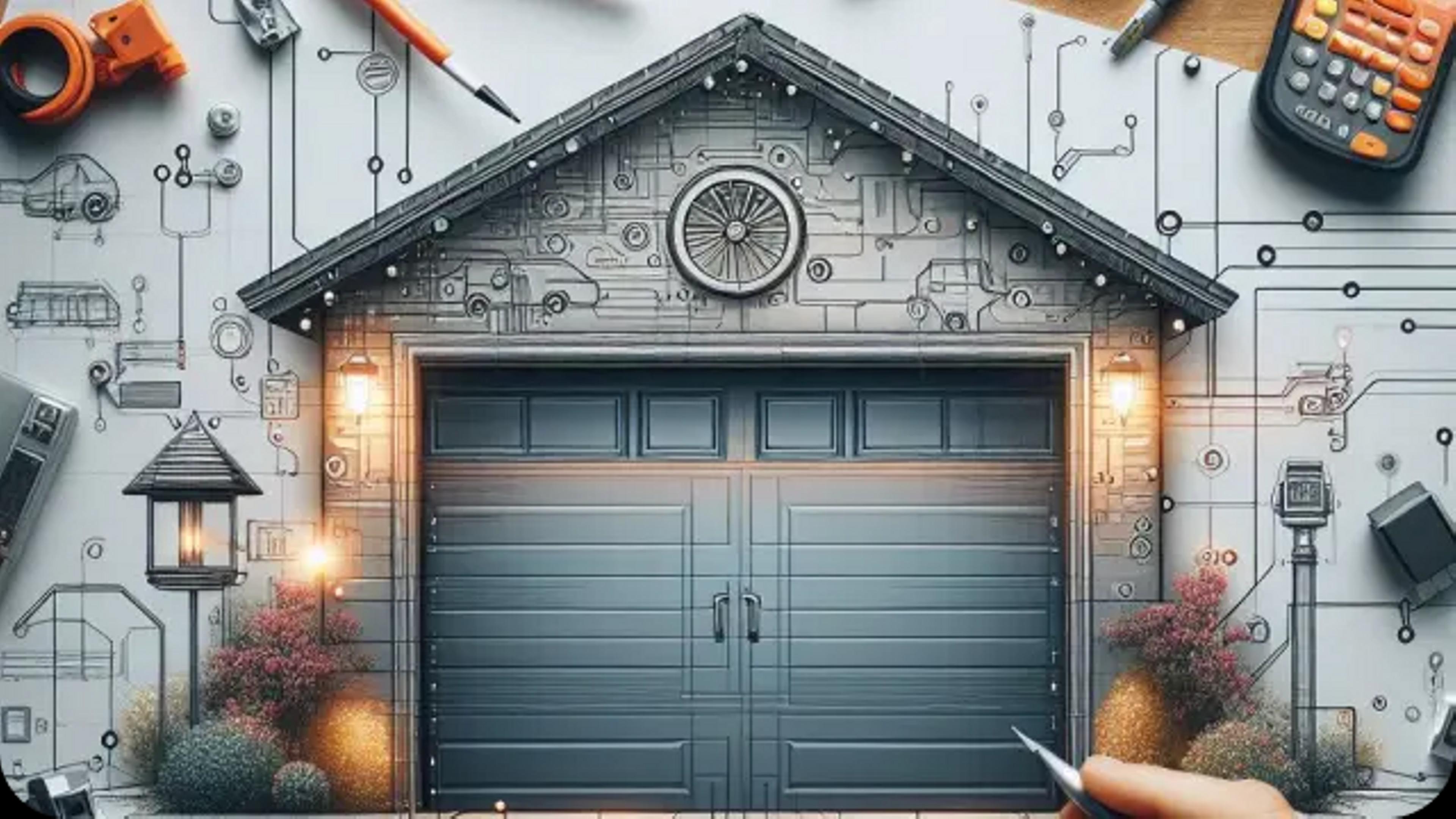 Image of an automated garage door